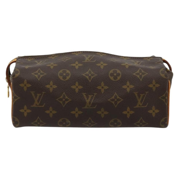 LOUIS VUITTON Monogram Trousse Patte Pression Cosmetic Pouch M47636 Auth 179109