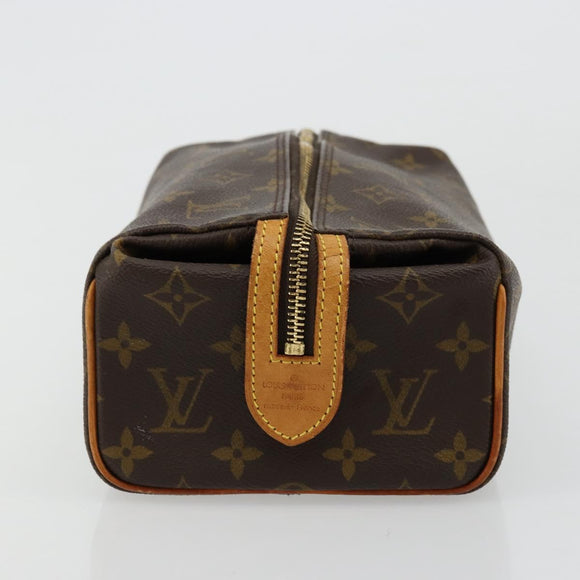 LOUIS VUITTON Monogram Trousse Patte Pression Cosmetic Pouch M47636 Auth 179109