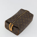 LOUIS VUITTON Monogram Trousse Patte Pression Cosmetic Pouch M47636 Auth 179109-5