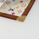 LOUIS VUITTON Monogram Multicolor Pochette Cles Purse White M92655 Auth 179112-16