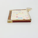 LOUIS VUITTON Monogram Multicolor Pochette Cles Purse White M92655 Auth 179112-3