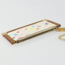 LOUIS VUITTON Monogram Multicolor Pochette Cles Purse White M92655 Auth 179112-5