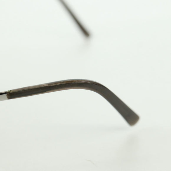 CHANEL COCO Mark Sonnenbrille Metall Silberfarben CC Authentisch 179115V