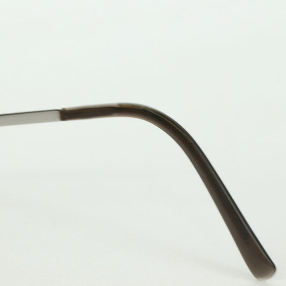 CHANEL COCO Mark Sunglasses metal Silver tone CC Auth 179115V