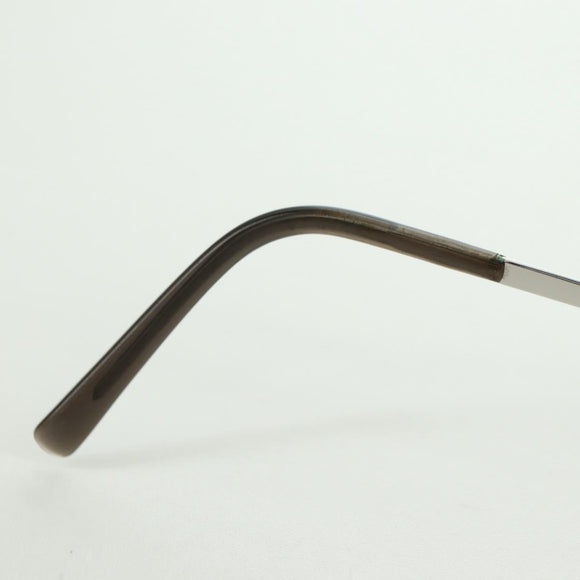CHANEL COCO Mark Sonnenbrille Metall Silberfarben CC Authentisch 179115V