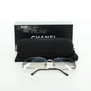 CHANEL COCO Mark Sunglasses metal Silver tone CC Auth 179115V-12