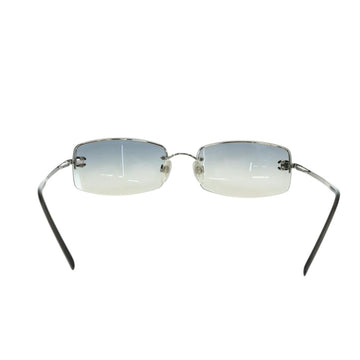 CHANEL COCO Mark Sunglasses metal Silver tone CC Auth 179115V - 0