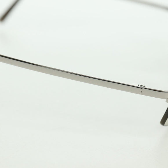 CHANEL COCO Mark Sonnenbrille Metall Silberfarben CC Authentisch 179115V