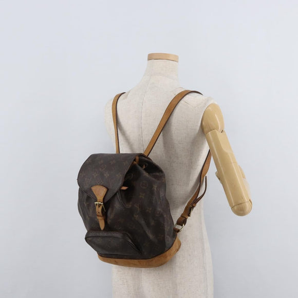 LOUIS VUITTON Monogram Montsouris MM Rugzak M51136 LV Auth 179123