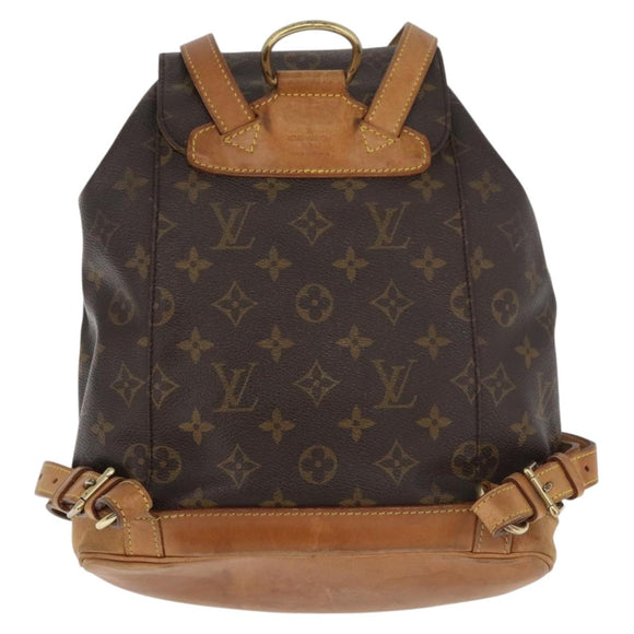 LOUIS VUITTON Monogram Montsouris MM Rugzak M51136 LV Auth 179123