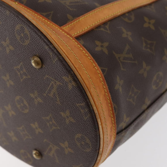 LOUIS VUITTON Monogram Bucket GM Shoulder Bag M42236 LV Auth 179128