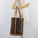 LOUIS VUITTON Monogram Bucket GM Shoulder Bag M42236 LV Auth 179128-22