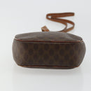 CELINE Macadam Canvas Shoulder Bag PVC Leather Brown Gold Auth 179135-9