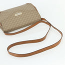 CELINE Macadam Canvas Shoulder Bag PVC Beige Gold Auth 179137-7