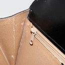 CELINE Horse Carriage Hand Bag Leather Black Gold Auth 179139-20