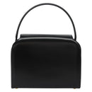 CELINE Horse Carriage Hand Bag Leather Black Gold Auth 179139-3