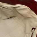 BURBERRY Tote Bag PVC Beige Silver Auth 179142-17