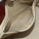 BURBERRY Tote Bag PVC Beige Silver Auth 179142-20