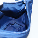 PRADA Hand Pouch Nylon Blue Silver Auth 179144A-18