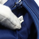 PRADA Hand Pouch Nylon Blue Silver Auth 179144A-20