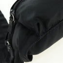PRADA Body Bag Nylon Black Silver Auth 179145A-11