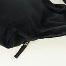 PRADA Body Bag Nylon Black Silver Auth 179145A-14