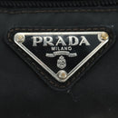 PRADA Body Bag Nylon Black Silver Auth 179145A-15