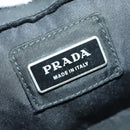 PRADA Body Bag Nylon Black Silver Auth 179145A-17