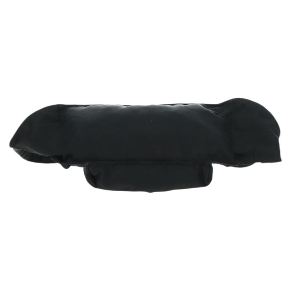 PRADA Body Bag Nylon Black Silver Auth 179145A