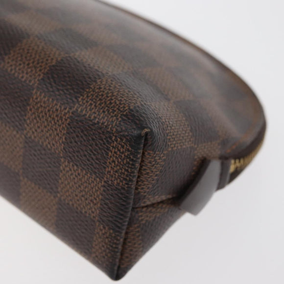 LOUIS VUITTON Damier Ebene Pochette Cosmetic PM Pouch N47516 LV Auth 179147