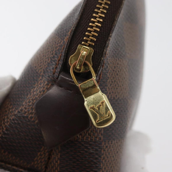 LOUIS VUITTON Damier Ebene Pochette Cosmetic PM Pouch N47516 LV Auth 179147
