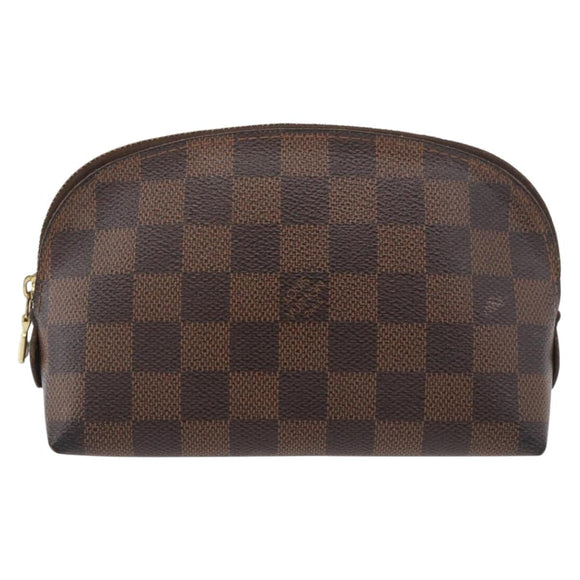 LOUIS VUITTON Damier Ebene Pochette Cosmetic PM Pouch N47516 LV Auth 179147