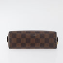 LOUIS VUITTON Damier Ebene Pochette Cosmetic PM Pouch N47516 LV Auth 179147-6