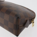 LOUIS VUITTON Damier Ebene Pochette Cosmetic PM Pouch N47516 LV Auth 179147-14