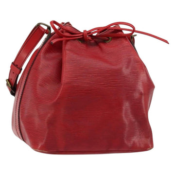 LOUIS VUITTON Epi Petit Noe Shoulder Bag Red M44107 LV Auth 179148