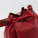 LOUIS VUITTON Epi Petit Noe Shoulder Bag Red M44107 LV Auth 179148-10