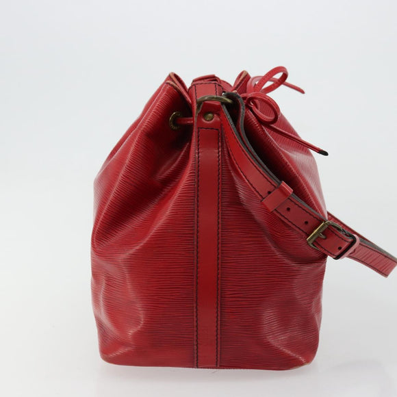 LOUIS VUITTON Epi Petit Noe Shoulder Bag Red M44107 LV Auth 179148