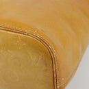 LOUIS VUITTON Monogram Vernis Houston Hand Bag Beige M91004 LV Auth 179150-14