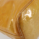 LOUIS VUITTON Monogram Vernis Houston Hand Bag Beige M91004 LV Auth 179150-17