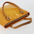 LOUIS VUITTON Monogram Vernis Houston Hand Bag Beige M91004 LV Auth 179150-6