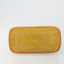LOUIS VUITTON Monogram Vernis Houston Hand Bag Beige M91004 LV Auth 179150-5