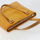 LOUIS VUITTON Monogram Vernis Houston Hand Bag Beige M91004 LV Auth 179151-6