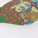 GUCCI Children's Web Sherry Line Bag Coated Canvas Green 502095 Auth 179152A-15