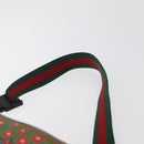GUCCI Children's Web Sherry Line Bag Coated Canvas Green 502095 Auth 179152A-14