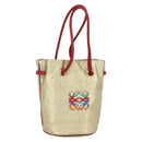 LOEWE Tote Bag Nylon Gold Auth 179154A-1