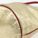 LOEWE Tote Bag Nylon Gold Auth 179154A-9