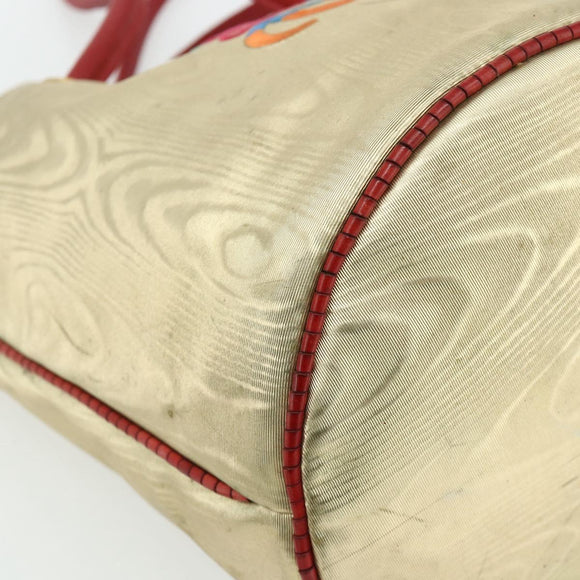 LOEWE Tote Bag Nylon Gold Auth 179154A