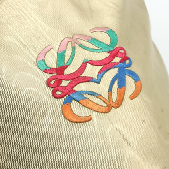 LOEWE Tote Bag Nylon Gold Auth 179154A