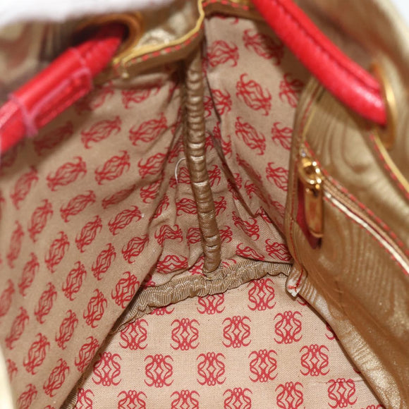 LOEWE Tote Bag Nylon Gold Auth 179154A