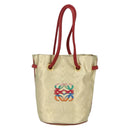 LOEWE Tote Bag Nylon Gold Auth 179154A-13